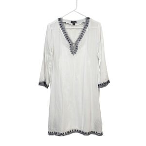 Market And Spruce Women's V-Neck Embroidered Dress - M